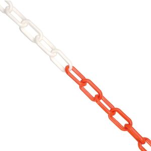 Plastic Chain Red & White 8MMx25M - Indigo Supplies Ltd