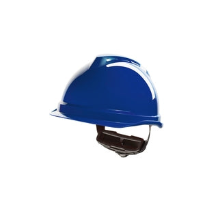 MSA V-Gard 500 Safety Helmet Unvented Blue - Indigo Supplies Ltd