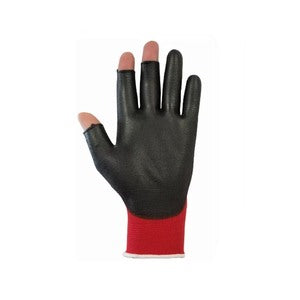 TraffiGlove TG1220 3 Digit Glove Cut Level 1 TG1220 Red - Indigo Supplies Ltd