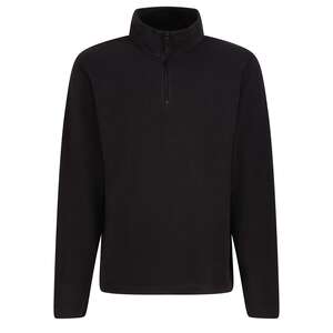 Regatta TRF549 Micro Zip Neck Fleece Black - Indigo Supplies Ltd