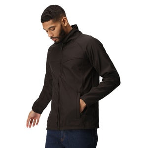 Regatta TRA642 Uproar Interactive Softshell Jacket Black - Indigo Supplies Ltd