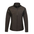 Regatta TRA645 Women's Uproar Interactive Softshell Jacket Black - Indigo Supplies Ltd
