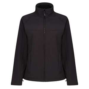 Regatta TRA645 Women's Uproar Interactive Softshell Jacket Black - Indigo Supplies Ltd