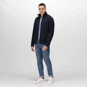 Honestly Made Recycled Men's Fleece Jacket Navy - Indigo Supplies Ltd
