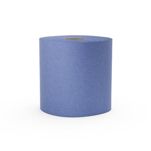 Wiper Embossed 2 Ply Blue 50Mx162MM (Pack 12) - Indigo Supplies Ltd