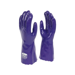 Polyco P13/E11 Polygen Plus PVC Chemical Gloves Purple 35CM - Indigo Supplies Ltd