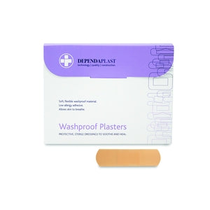 Reliance 534 Dependa Plasters Washproof 7.5x2.5CM (Box 100) - Indigo Supplies Ltd