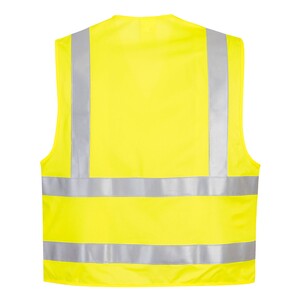 Portwest FR71 Bizflame Resistant Anti-Static High Visibility Waistcoat Yellow - Indigo Supplies Ltd