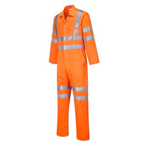 Portwest RT42 High Visibility Coverall Orange - Indigo Supplies Ltd