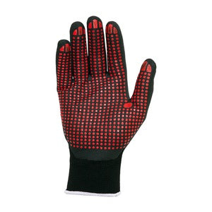 Juba Nitrile Foam Glove Agility Black Red Dot (Pair) - Indigo Supplies Ltd