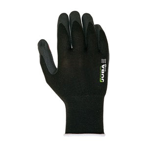 Juba Nitrile Foam Glove Agility Black Red Dot (Pair) - Indigo Supplies Ltd