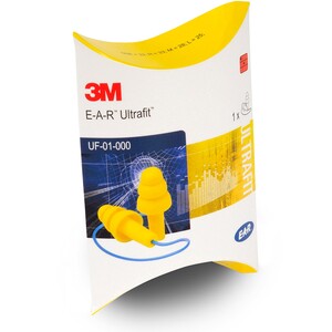 3M E-A-R UF-01-000 Ultrafit Earplugs Corded - Indigo Supplies Ltd