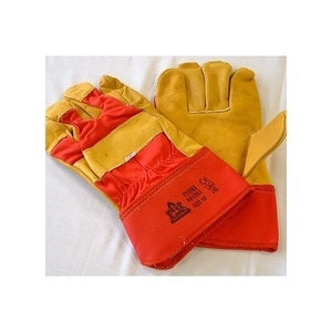 KeepSAFE Rigger Glove Cowhide EN388 Yellow - Indigo Supplies Ltd