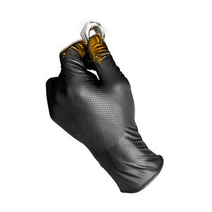 Juba Grippazz Heavy Duty Nitrile Disposable Glove Black (Pack 50) - Indigo Supplies Ltd