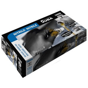 Juba Grippazz Heavy Duty Nitrile Disposable Glove Black (Pack 50) - Indigo Supplies Ltd