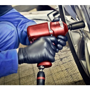 Juba Grippazz Heavy Duty Nitrile Disposable Glove Black (Pack 50) - Indigo Supplies Ltd