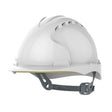 JSP EVO2 Mid-Peak Vented Safety Helmet, White - Indigo Supplies Ltd