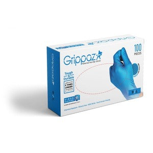 Grippaz Disposable Nitrile Glove EN374 Blue - Indigo Supplies Ltd