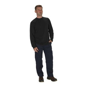 Endurance Long Sleeve T Shirt Long Black - Indigo Supplies Ltd