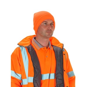KeepSAFE High Visibility Knitted Beanie Yellow - Indigo Supplies Ltd