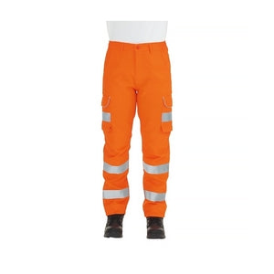 KeepSAFE Women's High-Visibility Combat Trousers Orange - Indigo Supplies Ltd