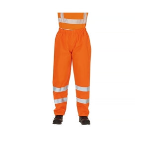 KeepSAFE Women's High-Visibility Overtrousers Orange - Indigo Supplies Ltd