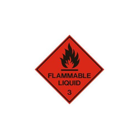 Flammable Liquid (100x100mm) - Indigo Supplies Ltd