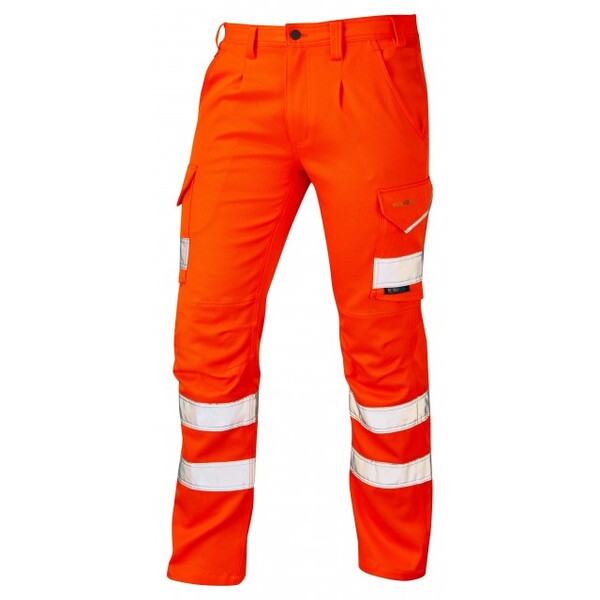 Leo CT04-O Kingford PCX Stretch Cargo Trouser Regular Leg Orange - Indigo Supplies Ltd