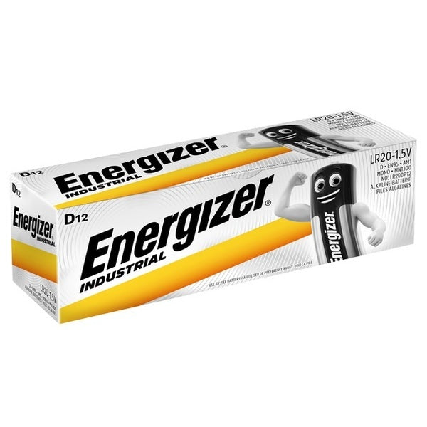 Energizer Industrial D Battery (Pack 12) - Indigo Supplies Ltd
