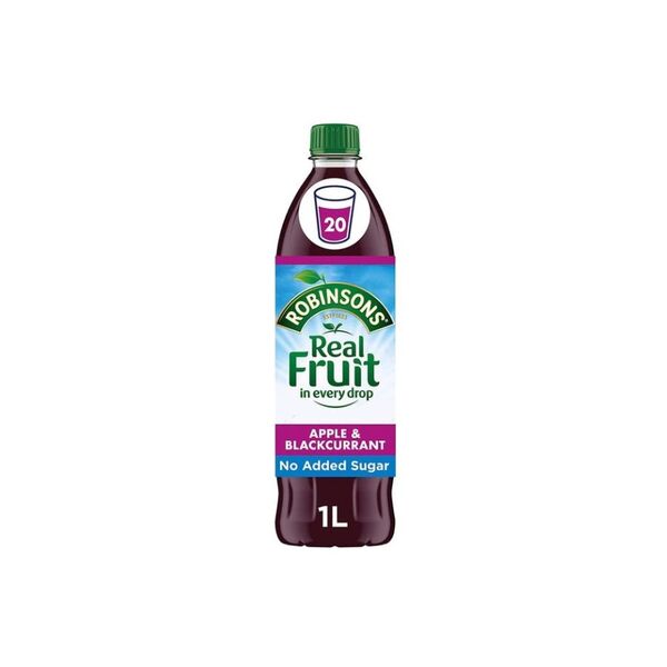 Robinsons Squash No Added Sugar Apple and Blackcurrant 1 Litre - Indigo Supplies Ltd