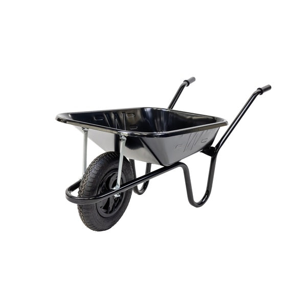 Contactor Wheelbarrow with Pneumatic Tyre Black 85 Litre - Indigo Supplies Ltd