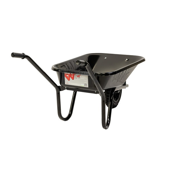 Contactor Wheelbarrow with Solid Tyre Black 85 Litre - Indigo Supplies Ltd