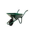 Endurance Heavy Duty Wheelbarrow with Solid Tyre Green 90 Litre - Indigo Supplies Ltd
