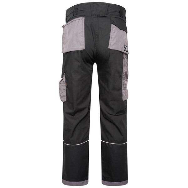JCB Trade Rip Stop Trousers Black/Grey - Indigo Supplies Ltd