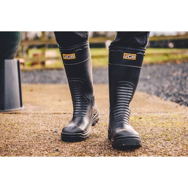 JCB Hydromaster Wellington Boot Black - Indigo Supplies Ltd