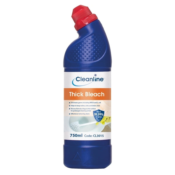 Cleanline Thick Bleach 750ML - Indigo Supplies Ltd