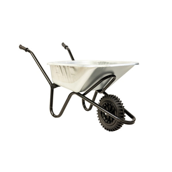Invincible Wheelbarrow c/w Solid Tyre Chrome 120 Litre - Indigo Supplies Ltd