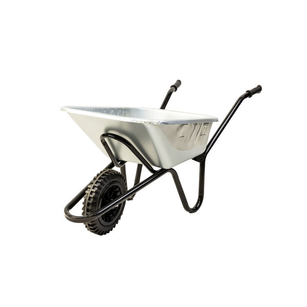 Invincible Wheelbarrow c/w Solid Tyre Chrome 120 Litre - Indigo Supplies Ltd