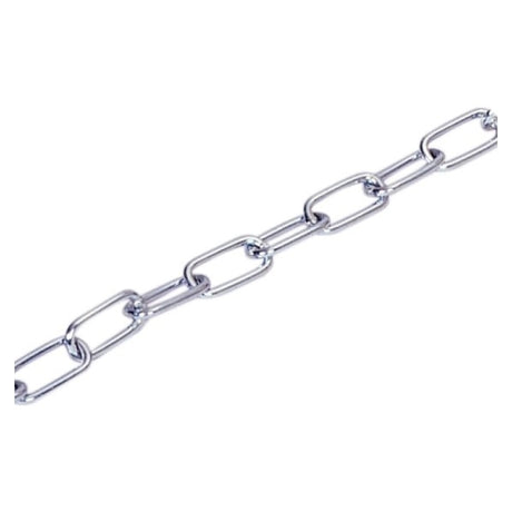 Galvanised Long Link Chain 6MMx1M - Indigo Supplies Ltd