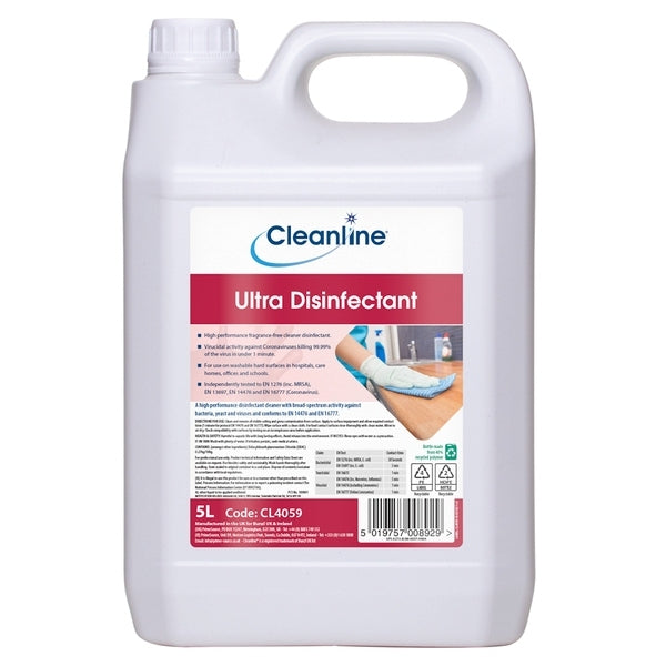 Cleanline Disinfectant Cleaner 5 Litre - Indigo Supplies Ltd