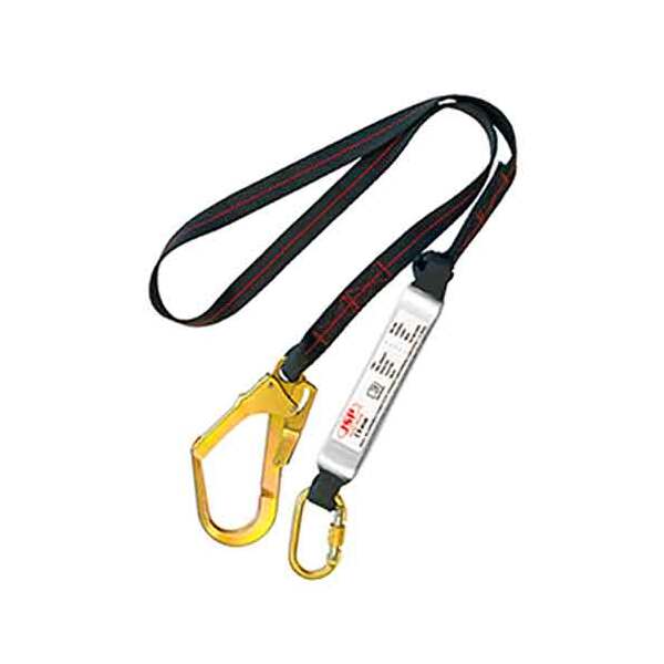FAR0305 JSP Spartan Shock Absorber 2m Single Tail Scaffolders Lanyard - Indigo Supplies Ltd