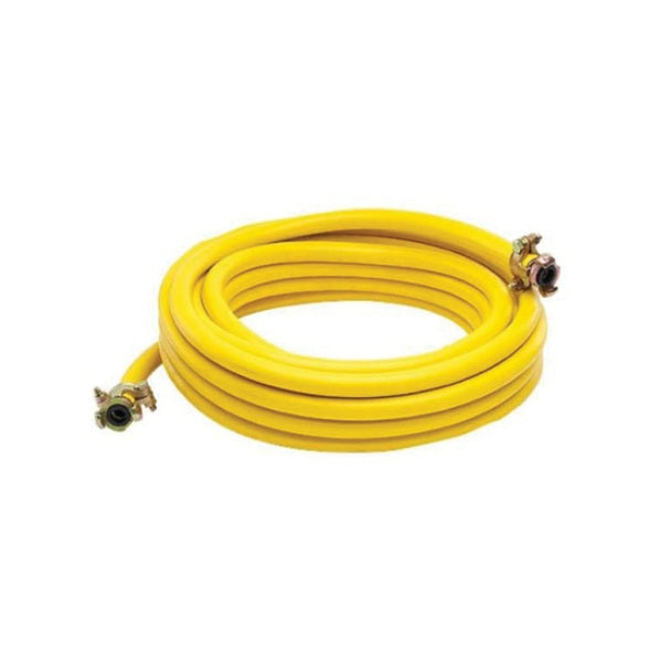 Compressor Hose c/w Brass Couplings Yellow 3/4"x15M - Indigo Supplies Ltd