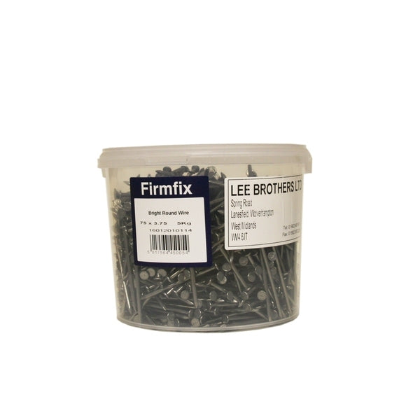 Nails Bright Round Head 2' / 50MM Tub 5KG - Indigo Supplies Ltd