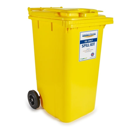 Oil Spill Kit In A Wheeled Bin 240 Litre - Indigo Supplies Ltd