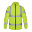 High Visibility Premium Fleece Jacket Yellow - Indigo Supplies Ltd