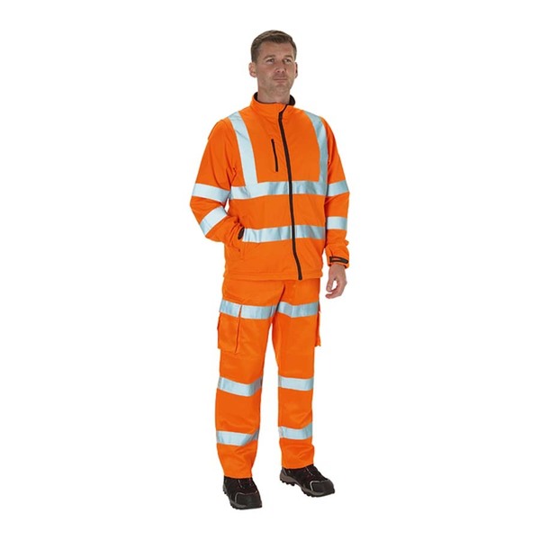 KeepSAFE High Visibility Three Layer Softshell Orange - Indigo Supplies Ltd