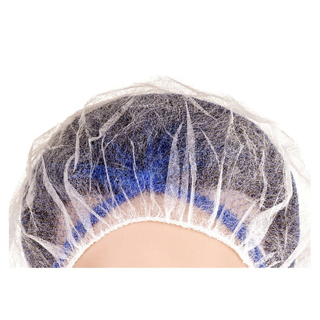 LHC 14022 Bouffant Mob Caps White (Case 1000) - Indigo Supplies Ltd