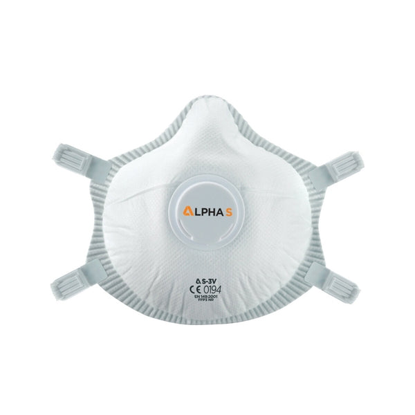 Alpha Solway S-3V Cupped FFP3 Mask Small (Pack 5) - Indigo Supplies Ltd