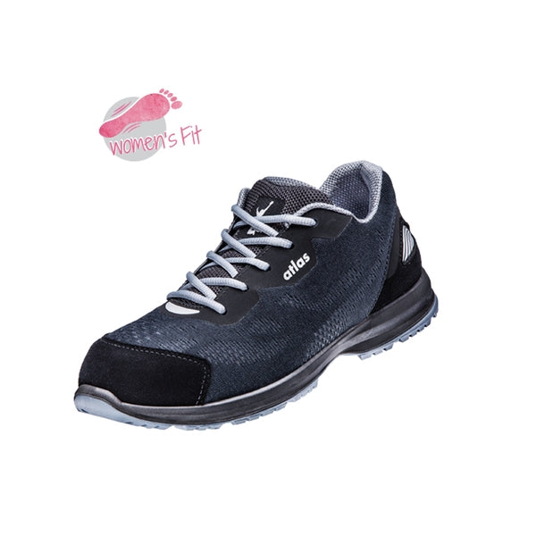 ATLAS Gato II Scarpe Antinfortunistiche Unisex – S1P SRC, Puntale In Alluminio, Taglia 41, Nero/Verde