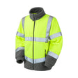 Leo F01-Y Hartland Ecoviz High Visibility Fleece Class 3 Yellow/Grey - Indigo Supplies Ltd